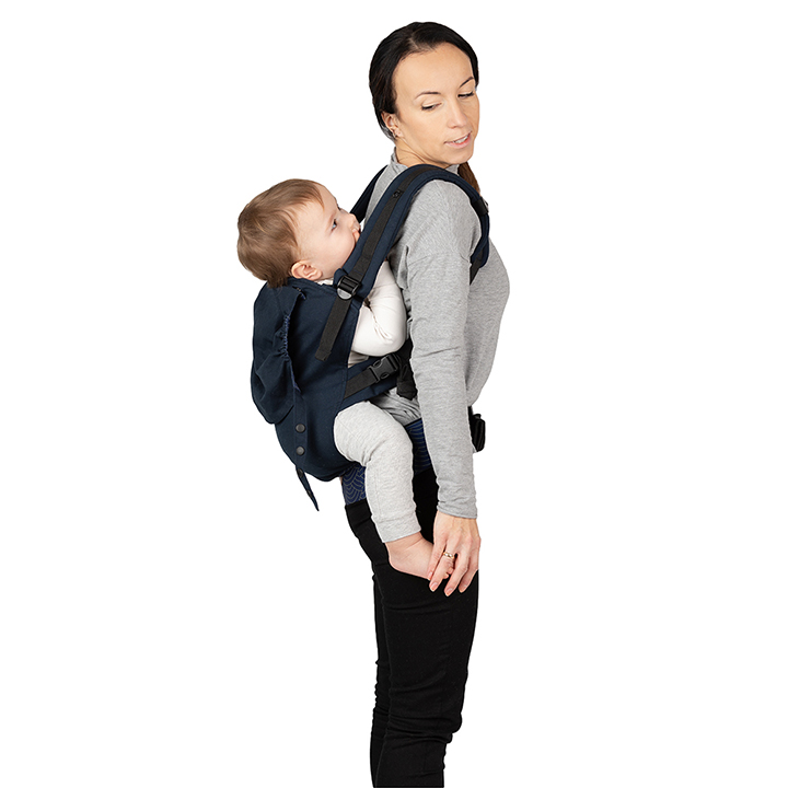 Marsupiu Momi Collet Navy Blue - Confort Sigur - imagine 4