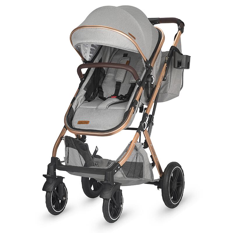 Carucior 3in1 Coccolle Ravello, Aluminiu, Gri - imagine 3