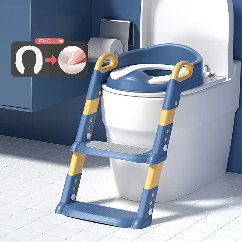 Reductor Toaleta Little Mom Pliabil cu Scaună Ergonomică - imagine 4