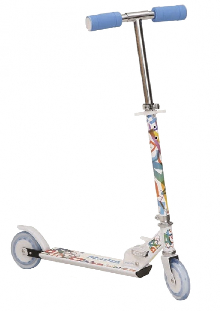 Trotineta Pliabila Moni Magic Blue, 3-8 Ani - imagine 4