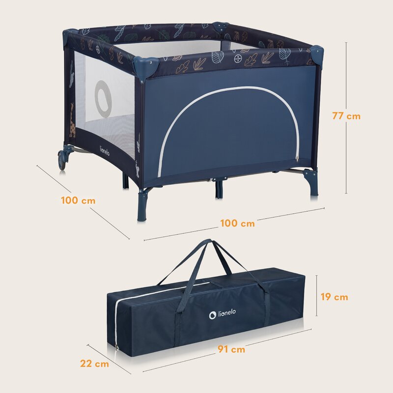 Tarc Joaca Lionelo Bonnie 100x100 cm Albastru