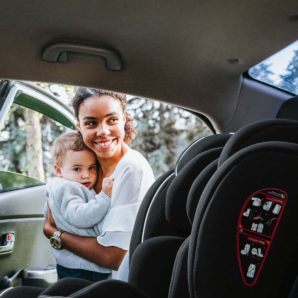 Scaun auto BabyGo FreeFix Grey, 76-150 cm, i-Size - imagine 9