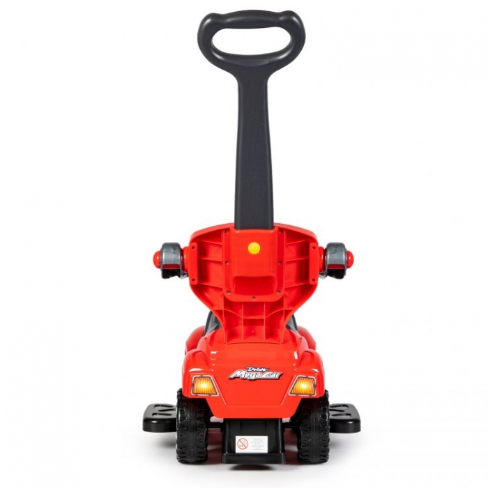 Mașinuță 3 în 1 Ecotoys Roșu | Cu Mânăr și Bară Protectie - imagine 4