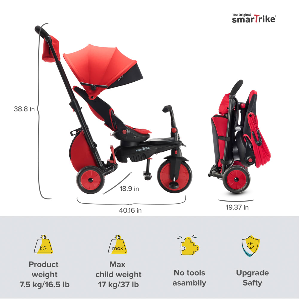 Smart Trike STR7 Rosu 7in1 Ultrapliabila