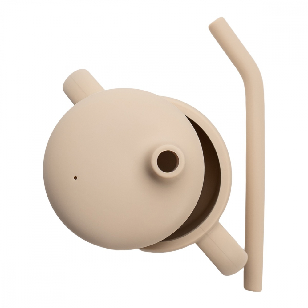 Cana silicon cu pai AppeKids Beige - imagine 4