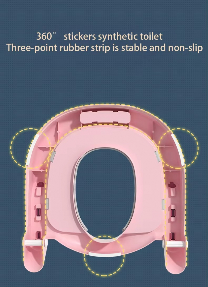 Reductor WC Little Mom Royal Pink cu scarită - imagine 7