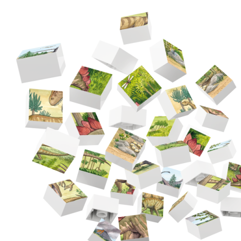 Puzzle Dinozauri Hubelino 35 piese - Creativitate - imagine 2