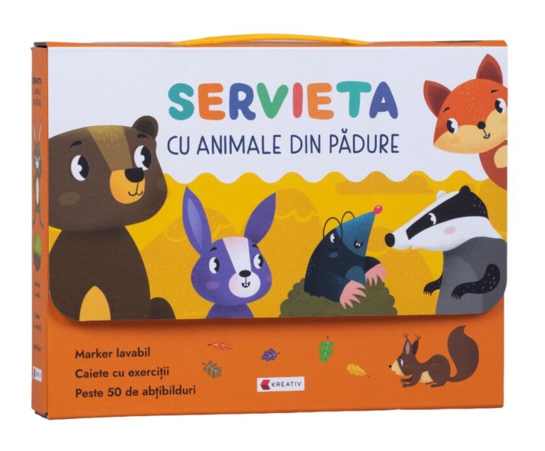 Servieta cu animale Kreativ | Invatare si distractie
