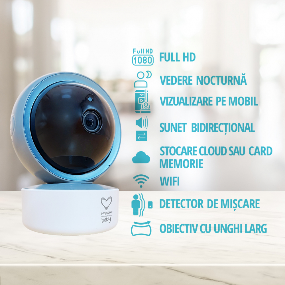 Camera Smart WiFi Easycare Baby | Supraveghere 1080p - imagine 2