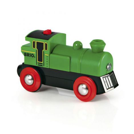 Locomotiva Verde cu Baterii BRIO 33595 - imagine 3