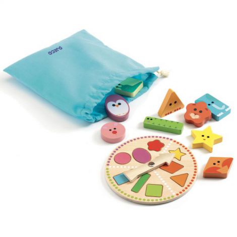 Joc Educativ Djeco TactiloBasic - Recunoaștere Forme - imagine 2
