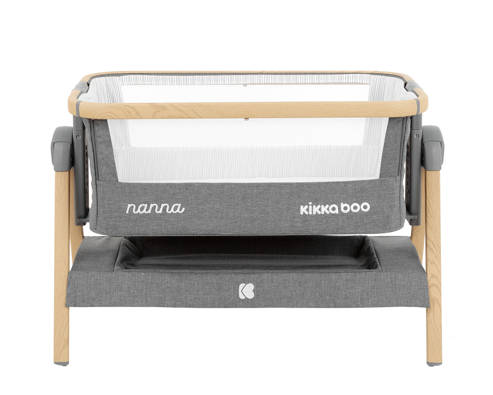 Patut Co-Sleeper KikkaBoo Nanna Dark Grey - imagine 8