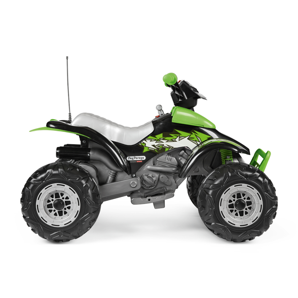 ATV Peg Perego Corral T-Rex 12V Verde Negru - imagine 3
