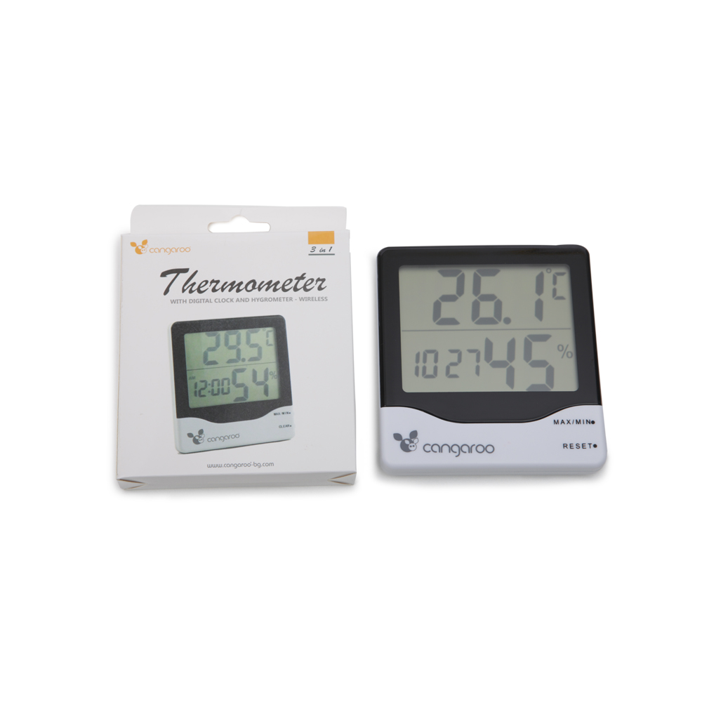 Termometru Higrometru Cangaroo 3in1 cu Ceas - imagine 4