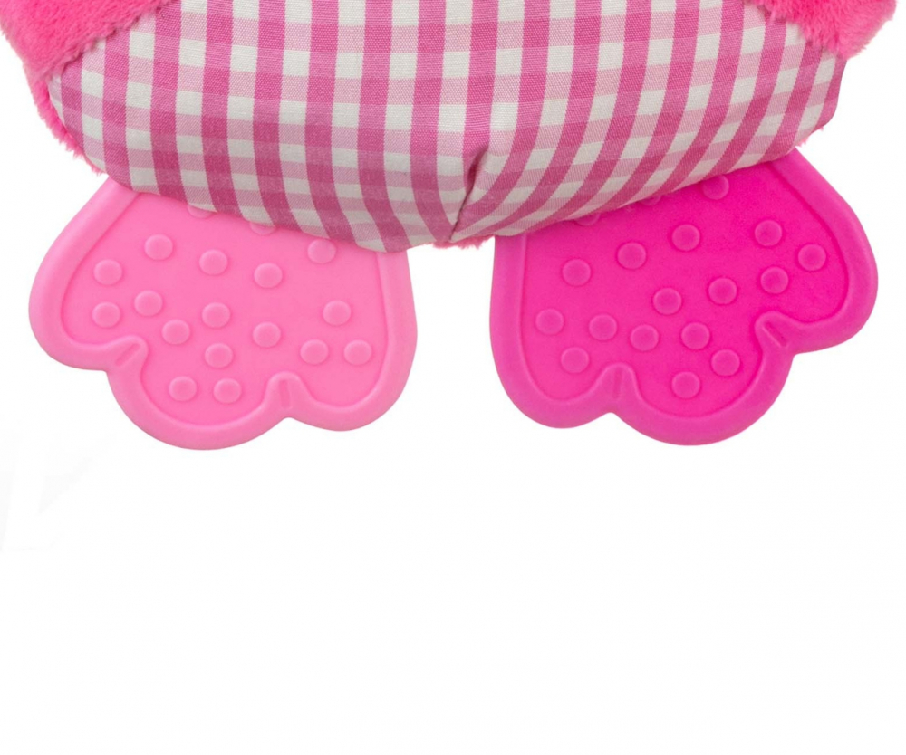 Jucărie Plus Milly Mally Cutie Owl Pink Agățătoare - imagine 3
