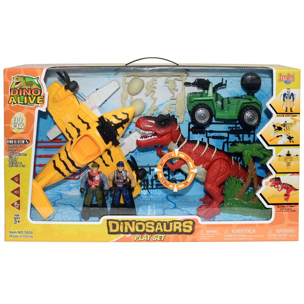 Set Vehicule și Figurine Vanatorii de Dinozauri Crazoo