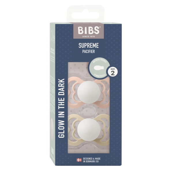 Set 2 Suzete Bibs Supreme Glow 6 luni+