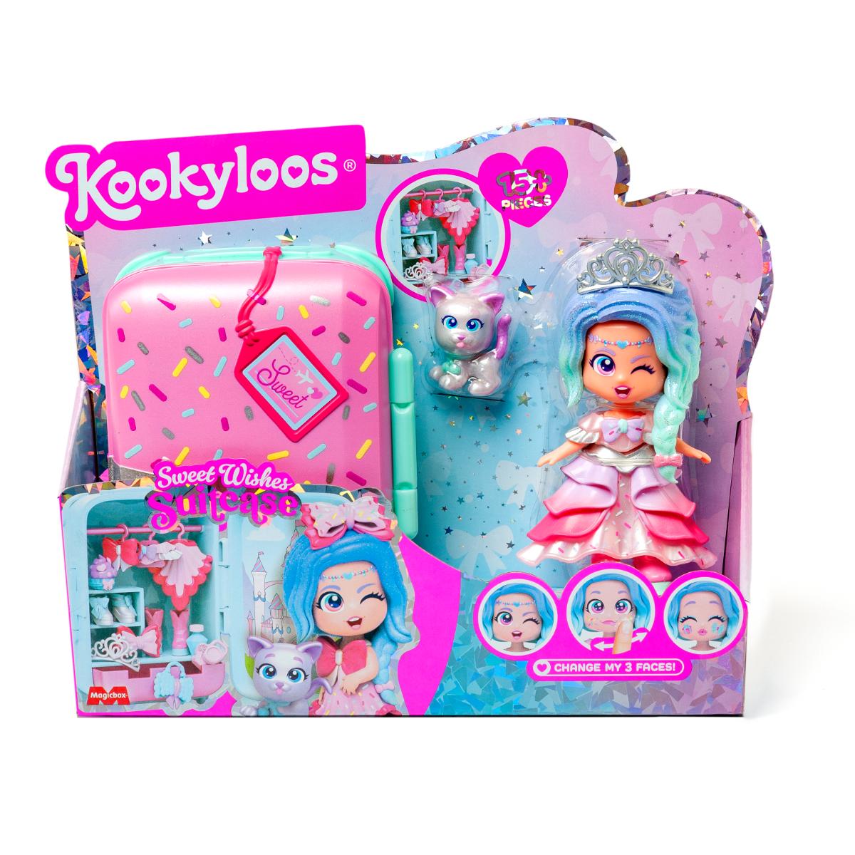 Set Papusa Kookyloos Suitcase Sweet Wishes Joc Creativ