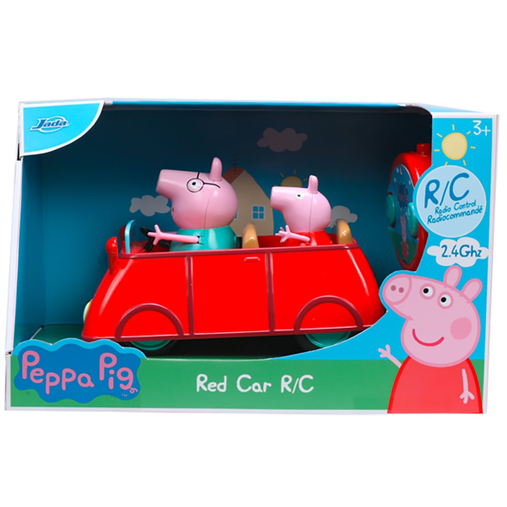 Mașina Peppa Pig cu Telecomanda Jada & Figurine