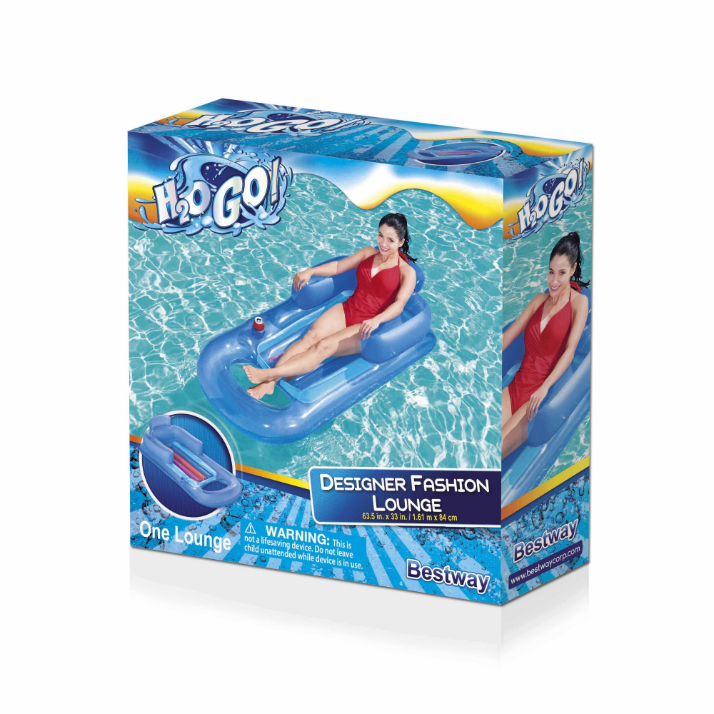 Saltea gonflabilă tip fotoliu Bestway Blue - imagine 4