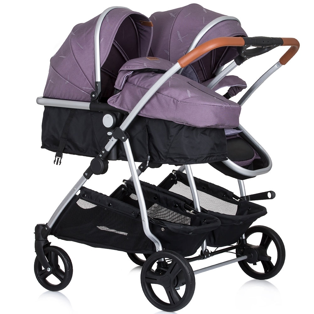 Carucior Gemeni Chipolino Duo Smart 2 in 1, Lilac - imagine 11