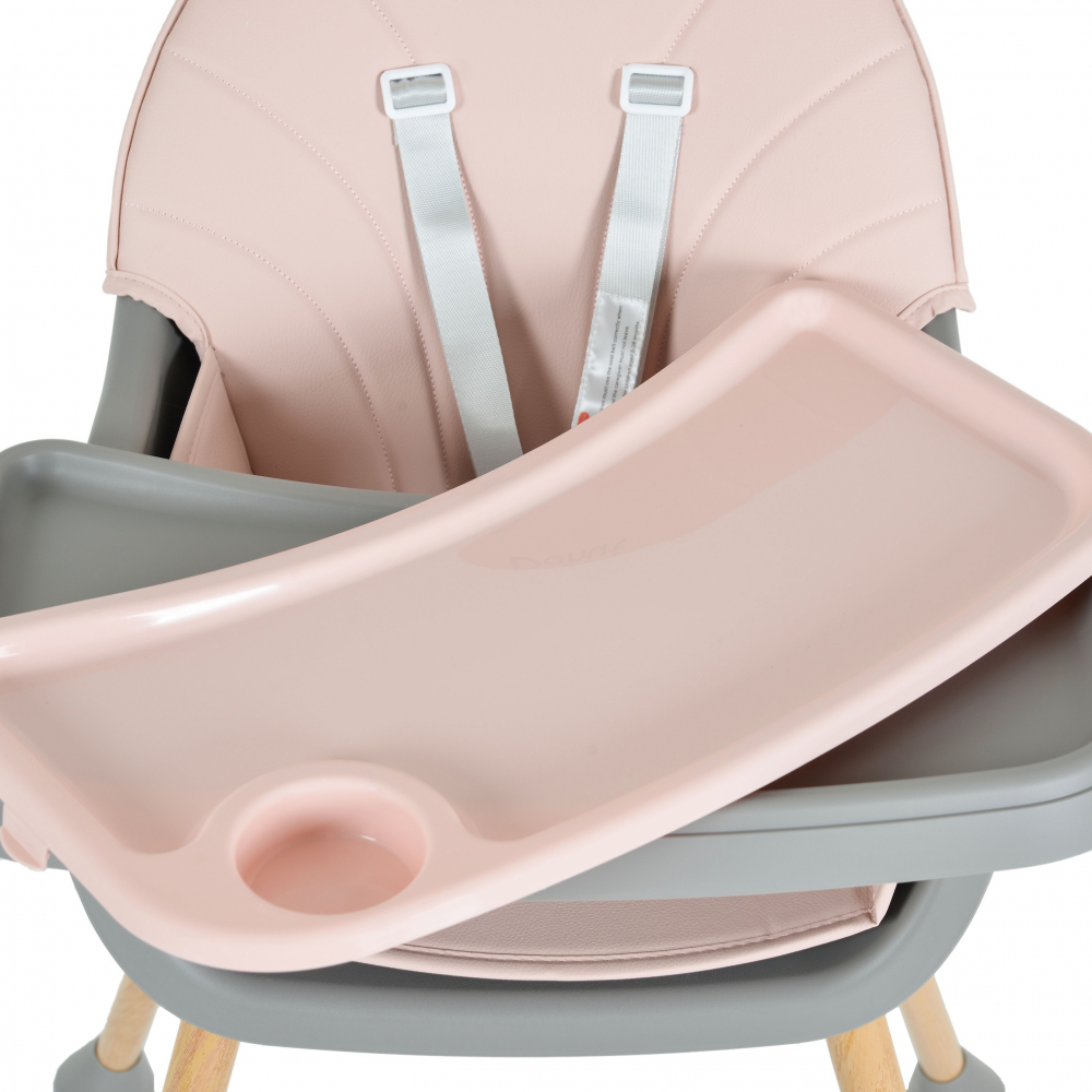 Scaun de masa 2in1 Moni Donut Pink, Reglabil - imagine 8