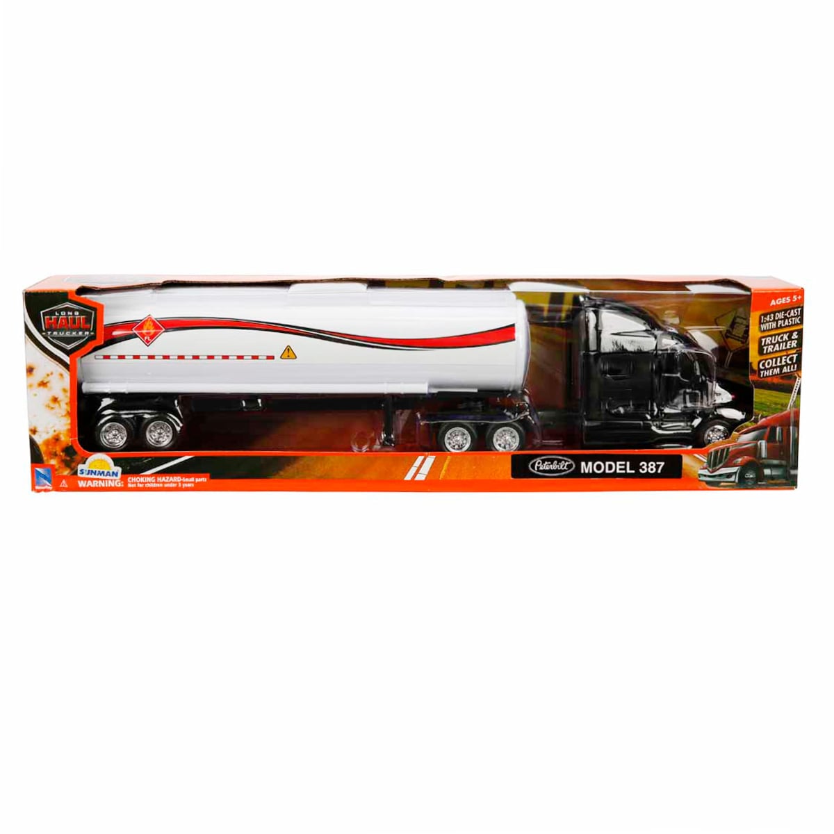Camion Metal New Ray Peterbilt 387 cu Cisterna