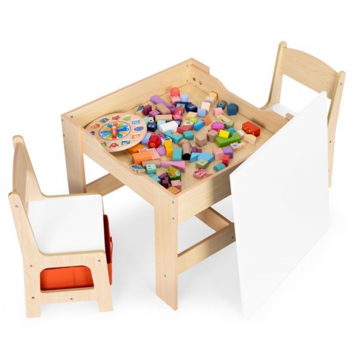 Set Masa+Scaune Copii Ecotoys cu Tablă - imagine 7