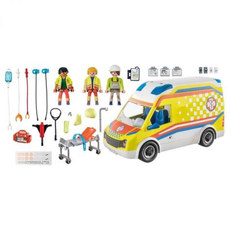 Playmobil Ambulanta Cu Lumini Si Sunete - imagine 4