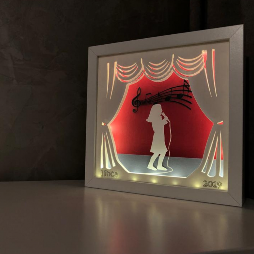 Tablou Luminos Fetita 039 Noorhandmadeatelier Decorativ