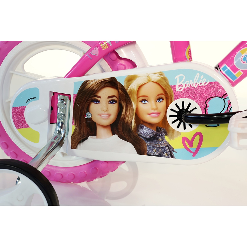 Bicicleta Dino Bikes Barbie 12" cu scaun papusa - imagine 4