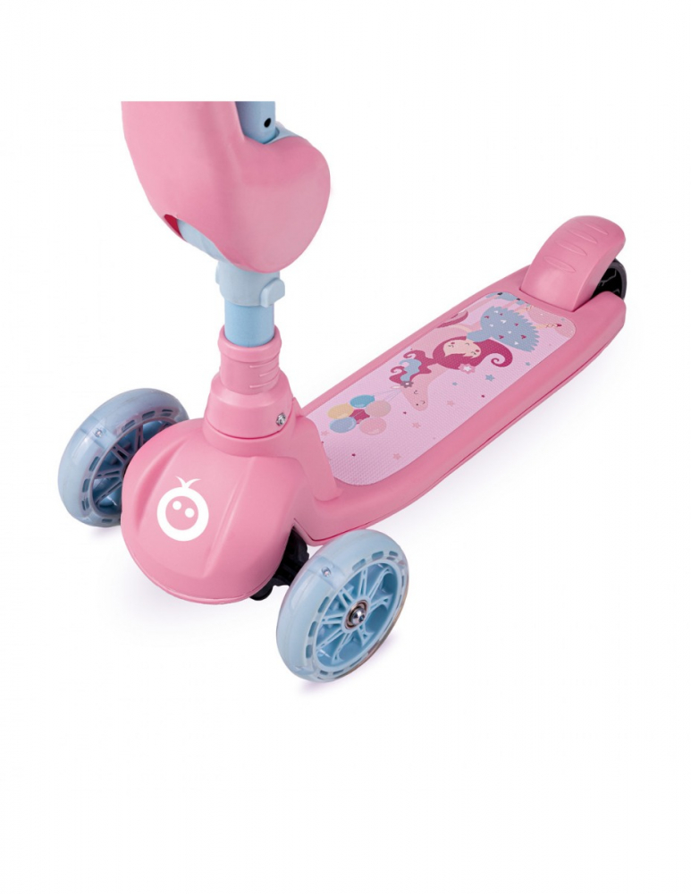Trotineta 2in1 MoMi Kiuru Pink cu Scaun - imagine 2