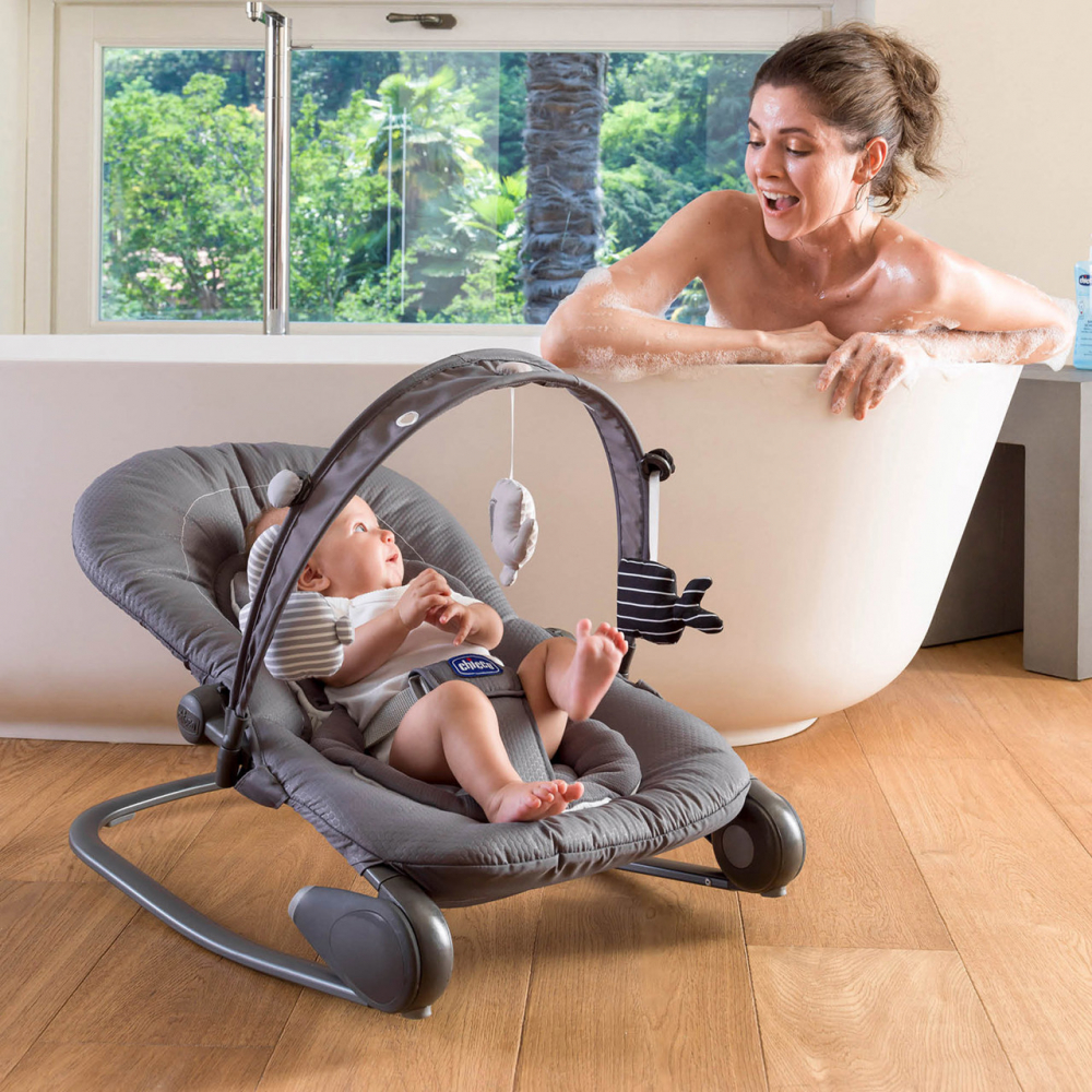 Balansoar Chicco Hoopla Moon Grey 0-12m