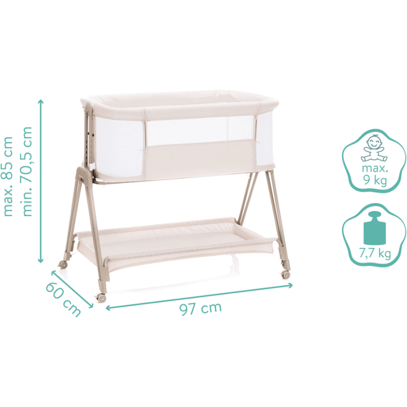 Patut Co-Sleeper Fillikid Dream Crem | Siguranta si Apropiere