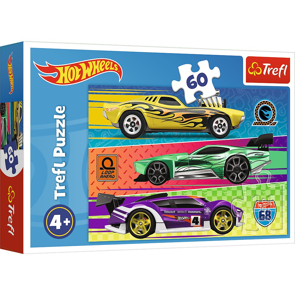 Puzzle Trefl 60 Hot Wheels Cursa Educativ