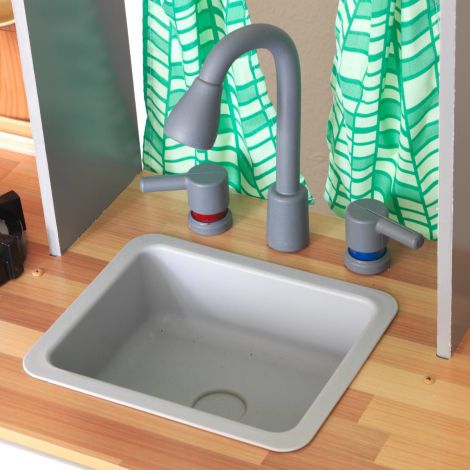 Bucătărie Joacă Kidkraft Terrace Garden cu Lumini - imagine 11