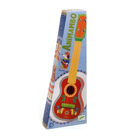 Chitară cu 4 corzi Djeco Animambo, Lemn - imagine 2