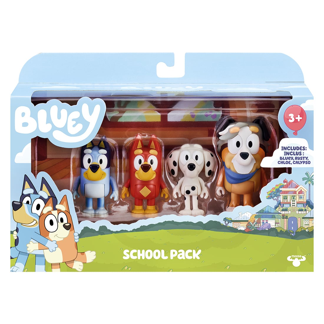 Set 4 Figurine Bluey La Scoala - Brand: Bluey