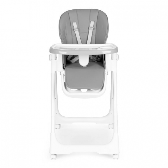 Scaun de masă Ecotoys HA-013 Gri, Stabil și Piele Eco