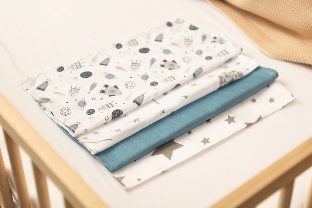 Set 4 Prosoape Muselina Sensillo - Delicate - imagine 3