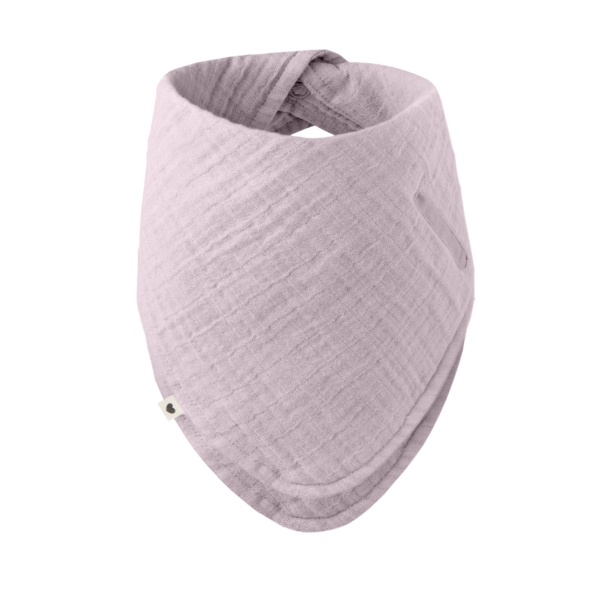 Bavetică Bandana Bibs Dusky Lilac cu Buzunar Suzetă - imagine 4