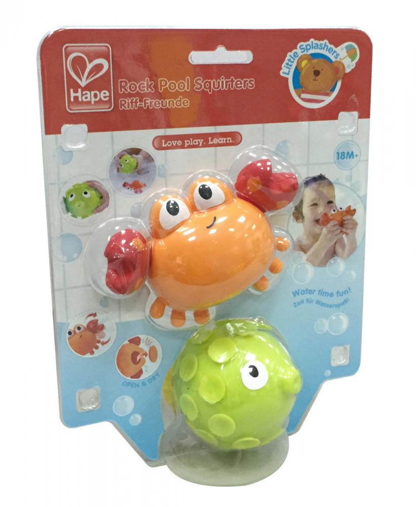 Set Jucării de Baie Hape Crab și Pește