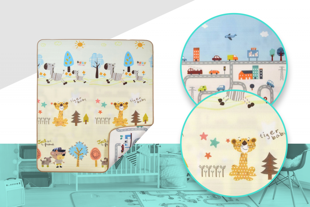 Covor Pliabil XPE TigerRoads 150x180 cm Nicekids - imagine 2