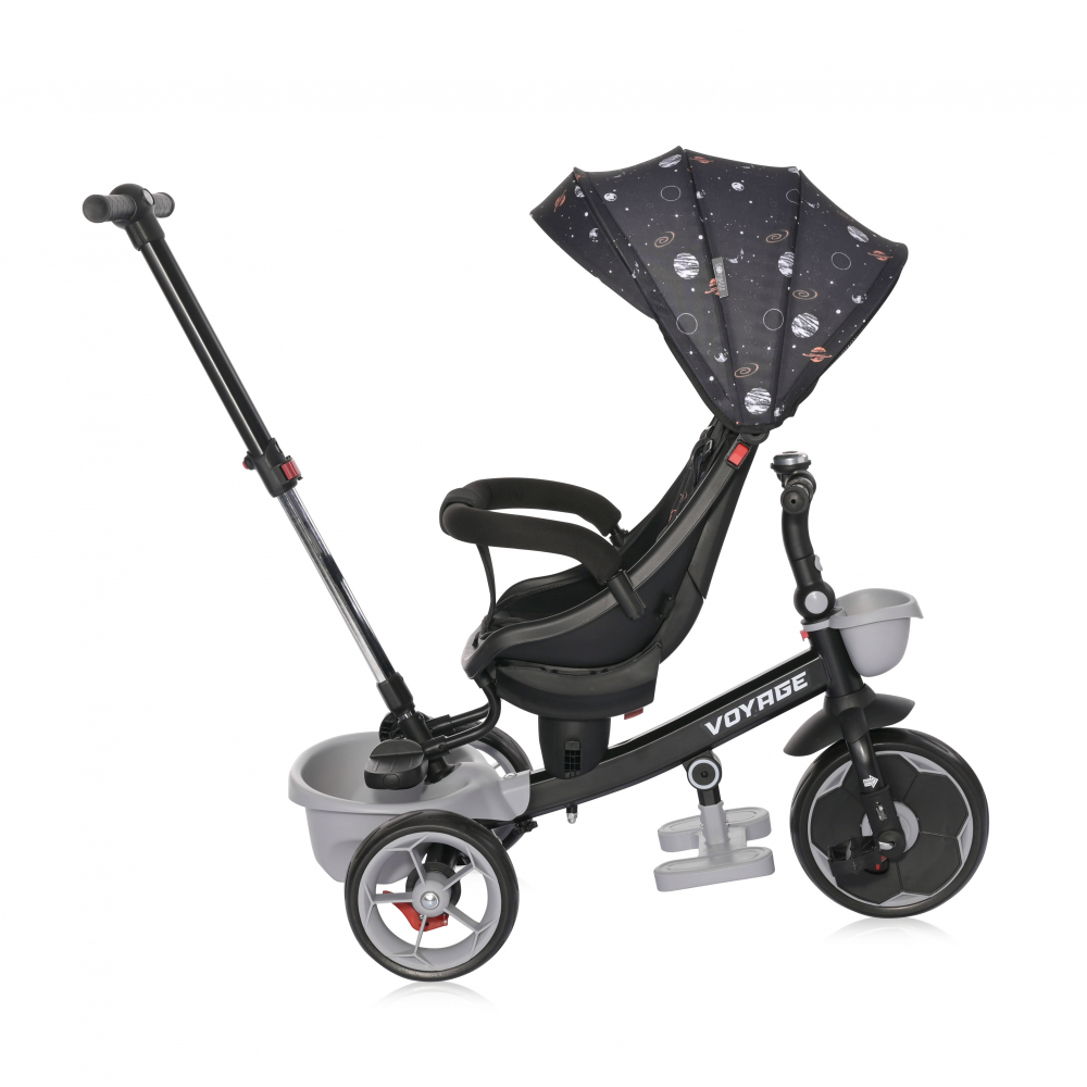 Tricicleta Lorelli Voyage Black Cosmos, Sezut Reversibil - imagine 3