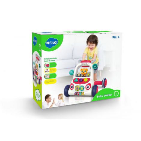 Hola Antemergator Multicolor 2-in-1 cu Activitati - imagine 3