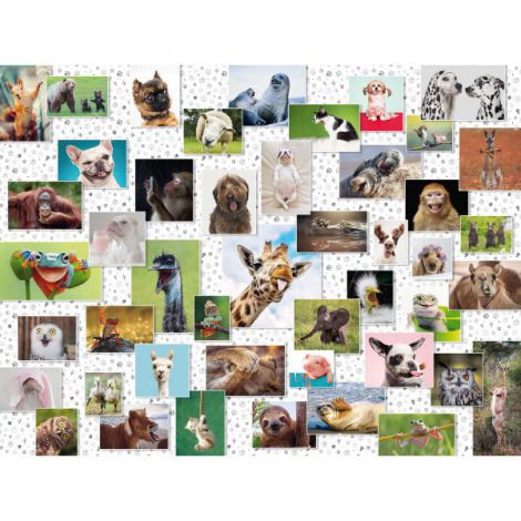 Puzzle Colaj Animale, 1500 piese, Ravensburger - imagine 3