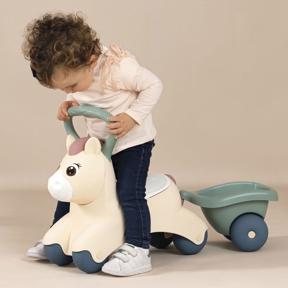 Smoby Pony Ride-On cu Remorcă, de la 1 an - imagine 5