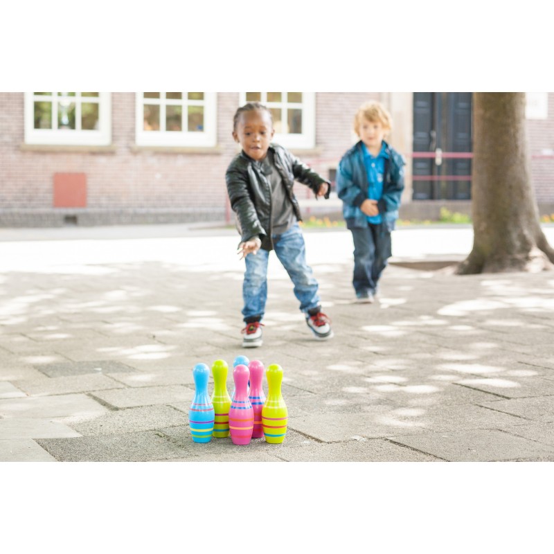 Set Bowling Lemn Skittles Jr. BS Toys - imagine 4
