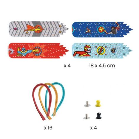 Joc DIY Bratari Superputeri Djeco | Creativitate - imagine 4