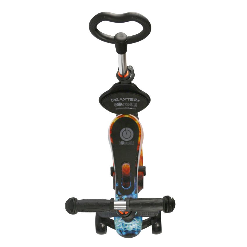 Trotineta Lorelli Draxter Red Flame cu LED și Scaun - imagine 3